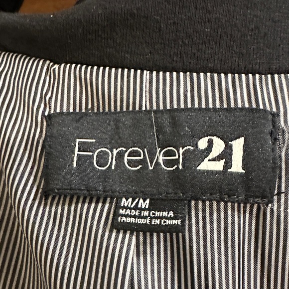 Forever 21 black Double-Breasted Peacoat size m - Picture 10 of 12